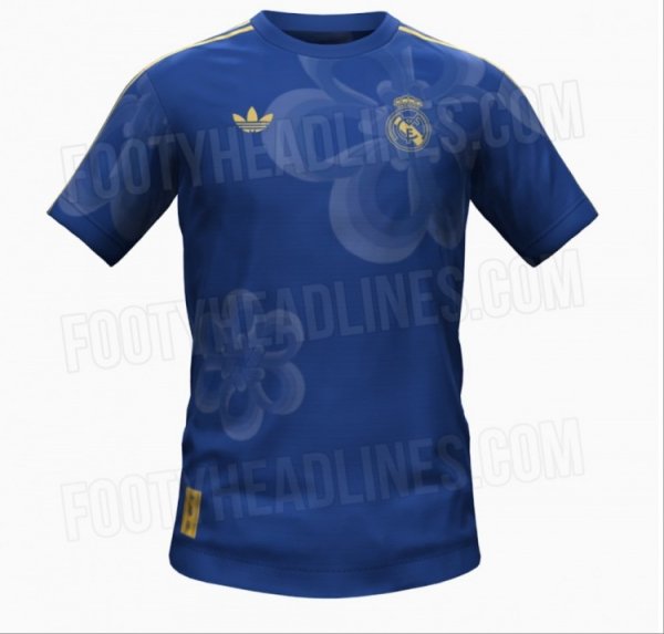 Real Madrid Trung Quốc Tết Ảnh Spy Photos: Royal Blue là màu chính, được kết hợp với logo vàng và ho