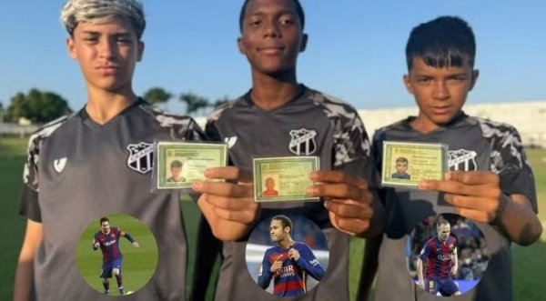 Messi, Neymar và Xiaobai lại sát cánh chiến đấu! Ba cầu thủ trẻ của lò đào tạo trẻ Ceará trùng tên v